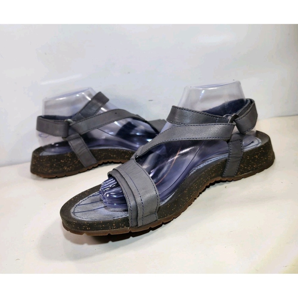 Teva Cabrillo Leather Ankle Strap Sandals Womens 10 Gray Comfort Walking - Picture 3 of 11